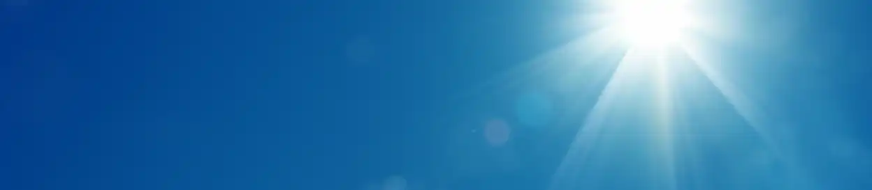 The sun in the sky
