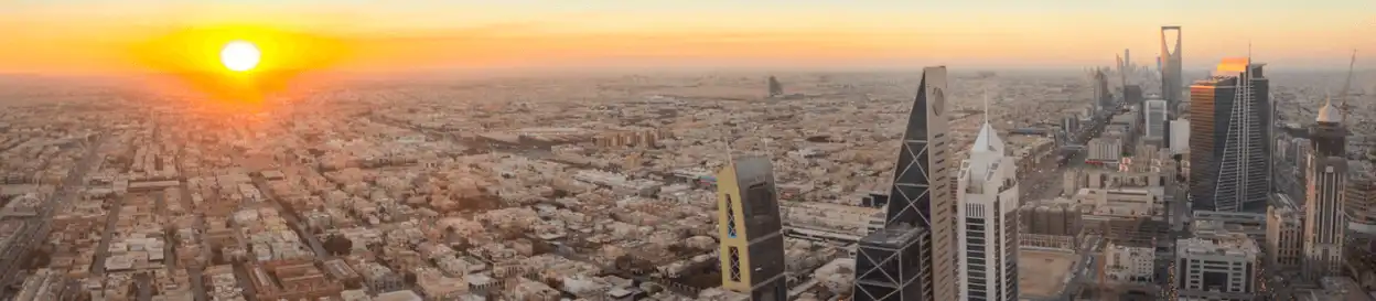 A skyline in Saudi Arabia