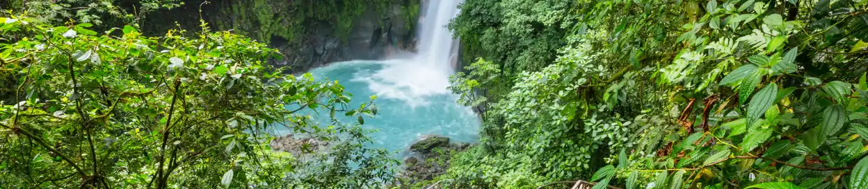 A waterfall in Costa Rica