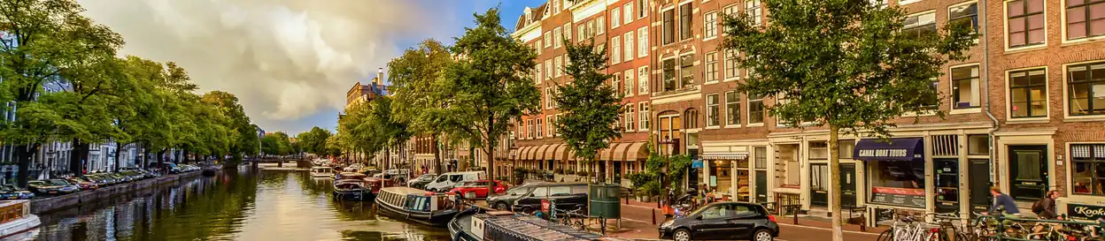 A view of Amsterdam's canal