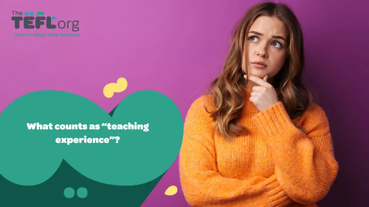 What counts as “teaching experience”?