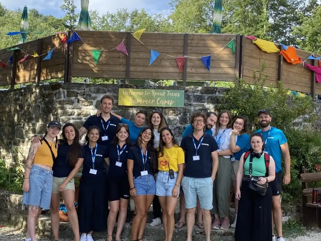 English language teachers at a summe camp in Italy