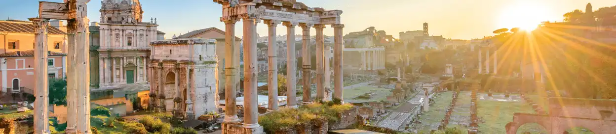 Rome during sunset