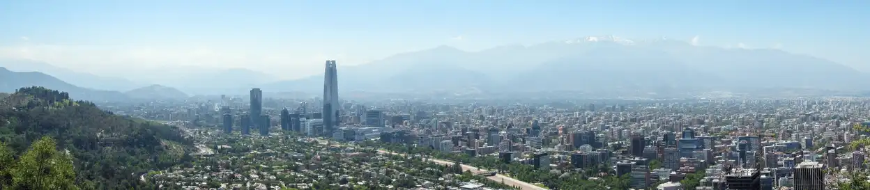 A view of the city of Santiago in Chile