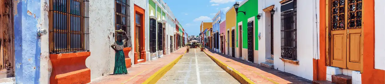 A colourful street in Latin America