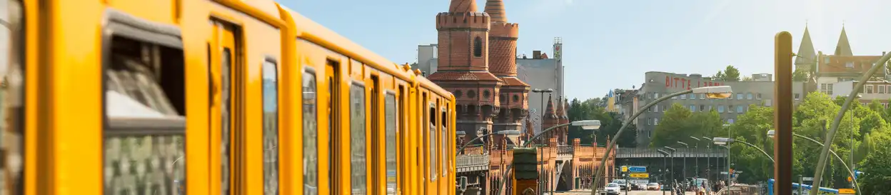 A tram in Berlin, Germany