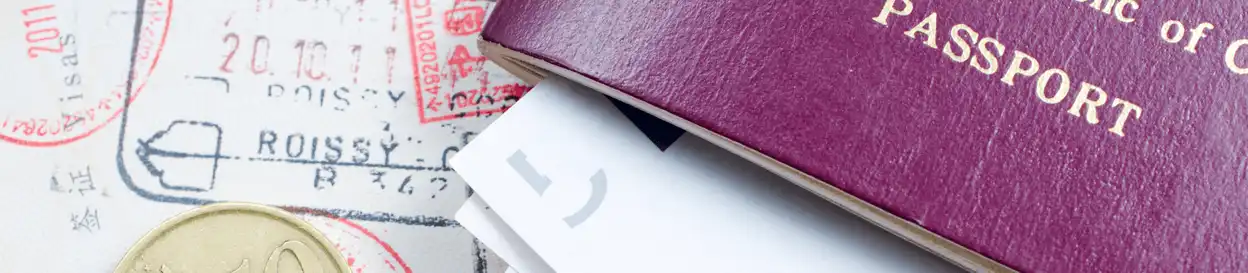 A British passport on top of documents