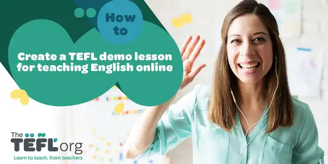 How to create a TEFL demo lesson for teaching English online