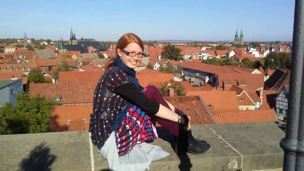 TEFL Org graduate, Fiona, pictured in Germany