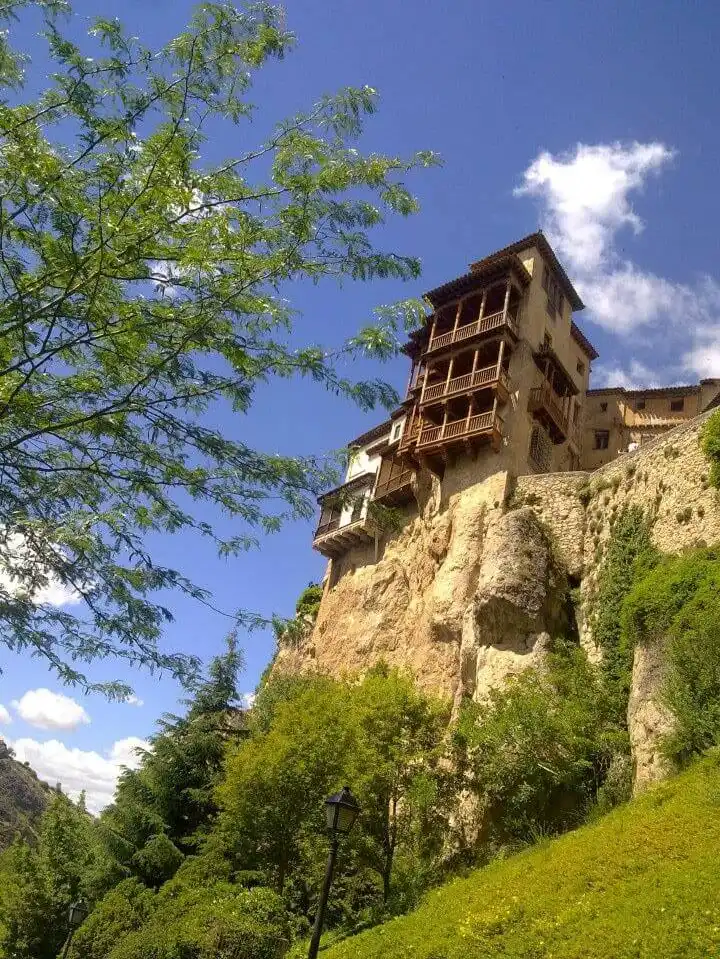 house perched on a cliff in Spain